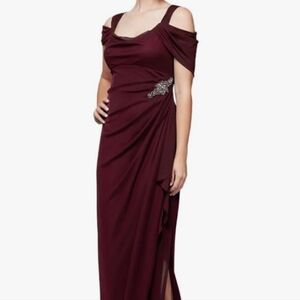 Alex Evenings Wine Gown Size 8